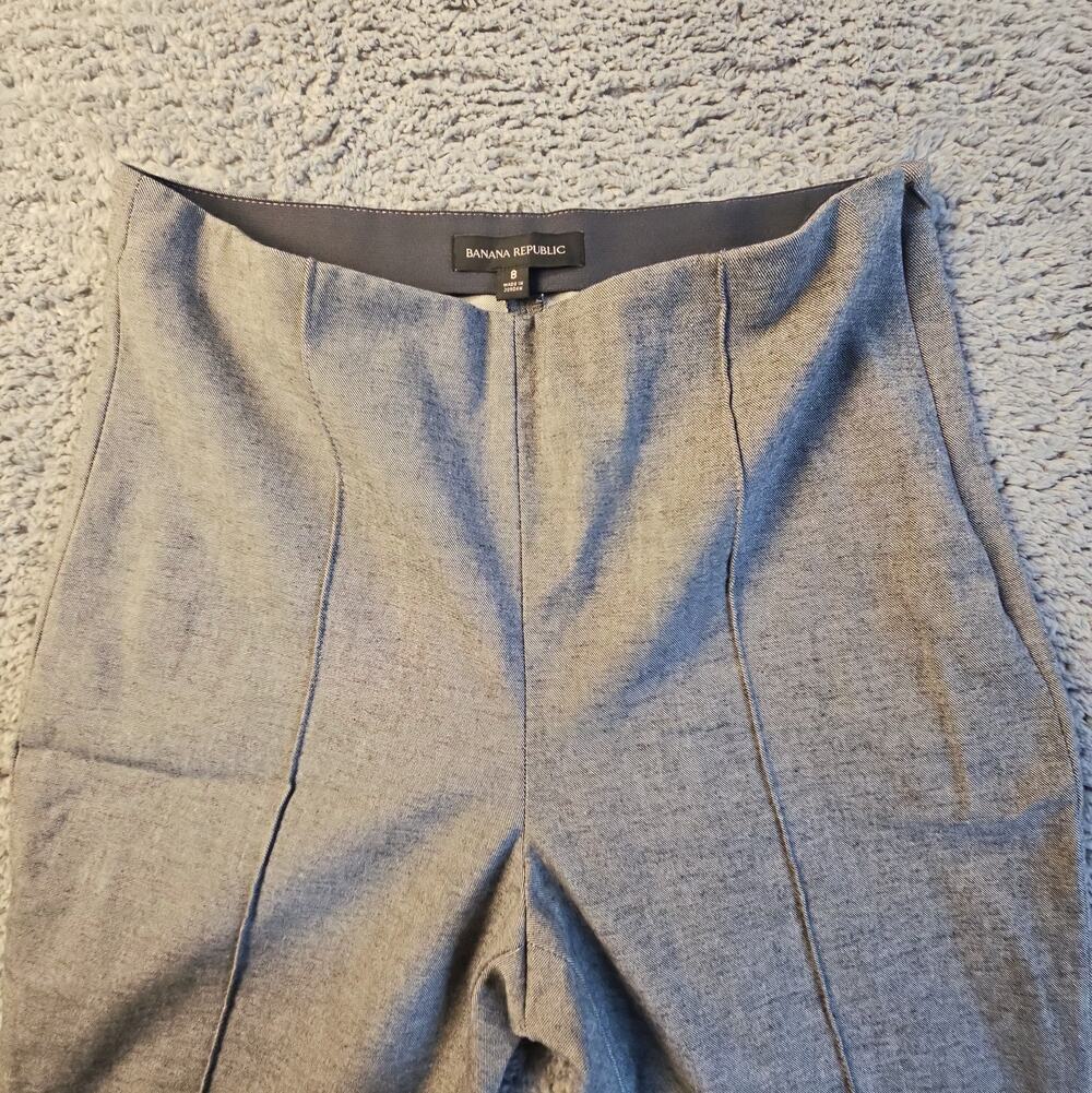 Womens Size 8 Grey Stretch Dress Pant Slack Trousers by Banana Republic